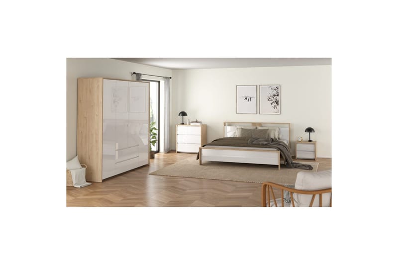 Varun Kommode 80 cm - Hvid - Opbevaring - Opbevaringsmøbler - Kommode - Entrékommode