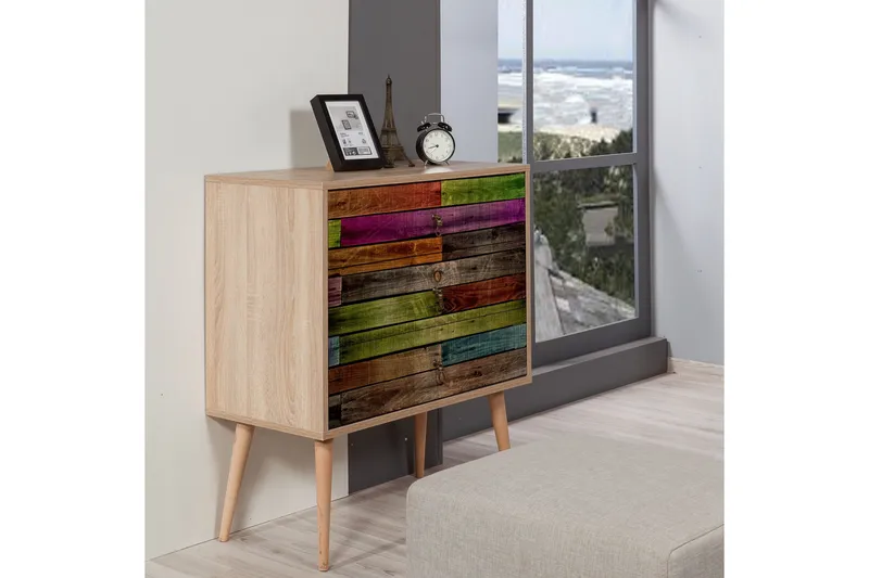 Vellavie Kommode Regnbuepanel - Flerfarvet - Opbevaring - Opbevaringsmøbler - Kommode - Entrékommode