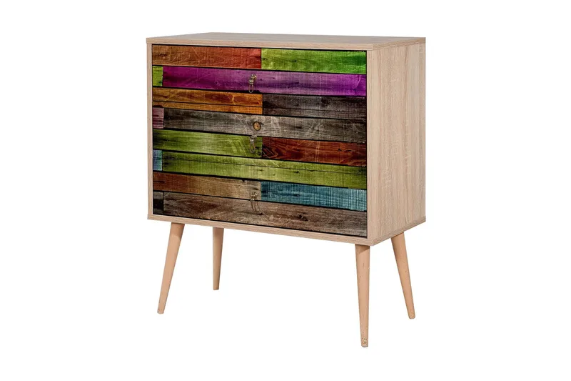 Vellavie Kommode Regnbuepanel - Flerfarvet - Opbevaring - Opbevaringsmøbler - Kommode - Entrékommode