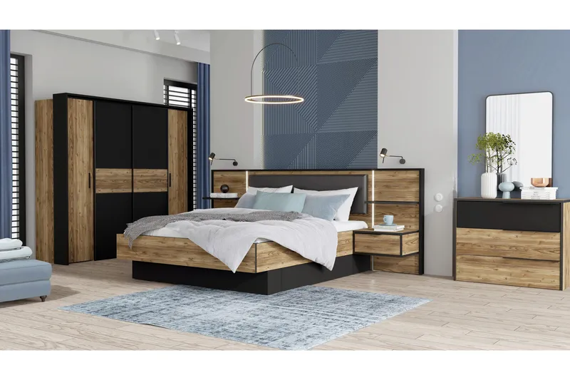 Vergina Kommode 42x100 cm - Brun/Sort - Opbevaring - Opbevaringsmøbler - Kommode