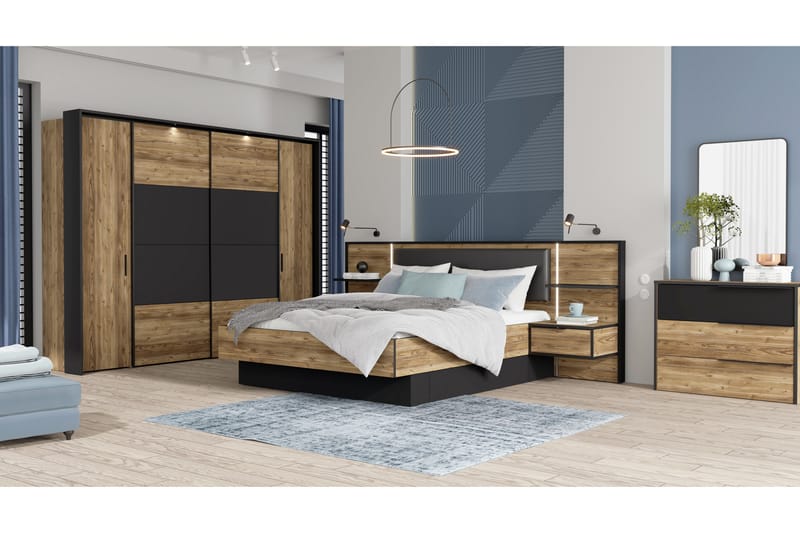 Vergina Kommode 42x100 cm - Brun/Sort - Opbevaring - Opbevaringsmøbler - Kommode - Entrékommode