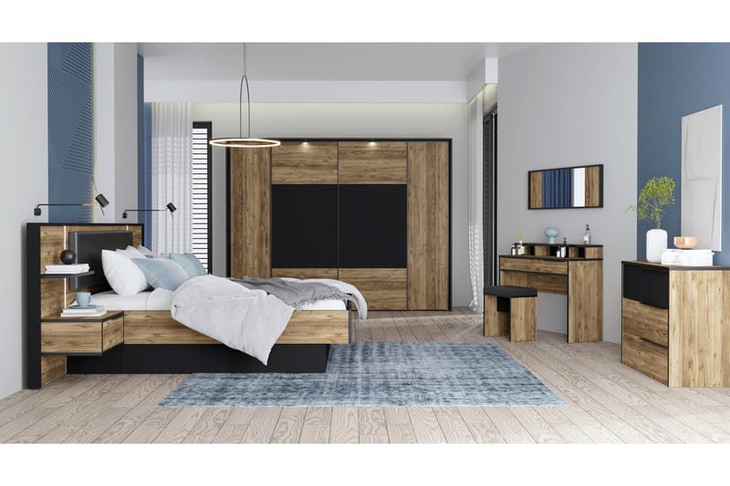Vergina Kommode 42x100 cm - Brun/Sort - Opbevaring - Opbevaringsmøbler - Kommode - Entrékommode
