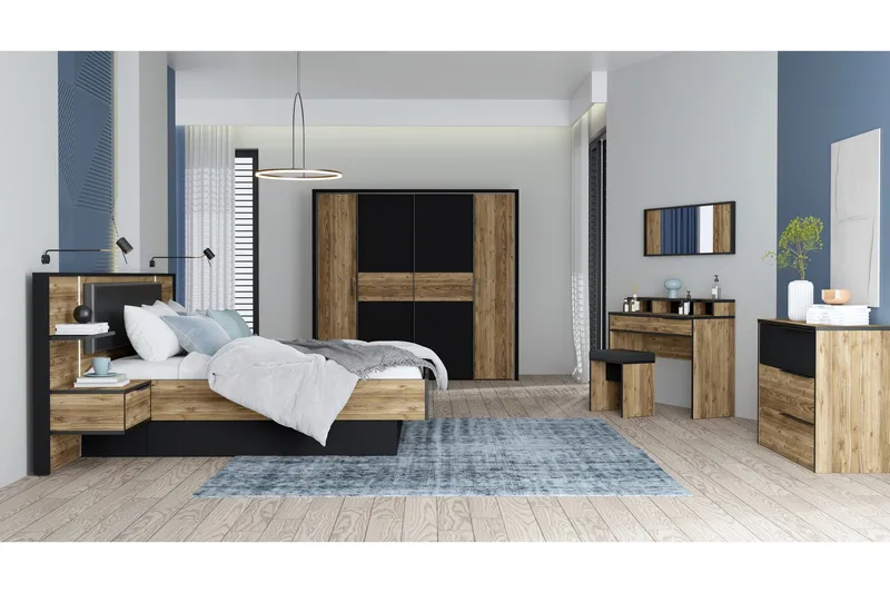 Vergina Kommode 42x100 cm - Brun/Sort - Opbevaring - Opbevaringsmøbler - Kommode