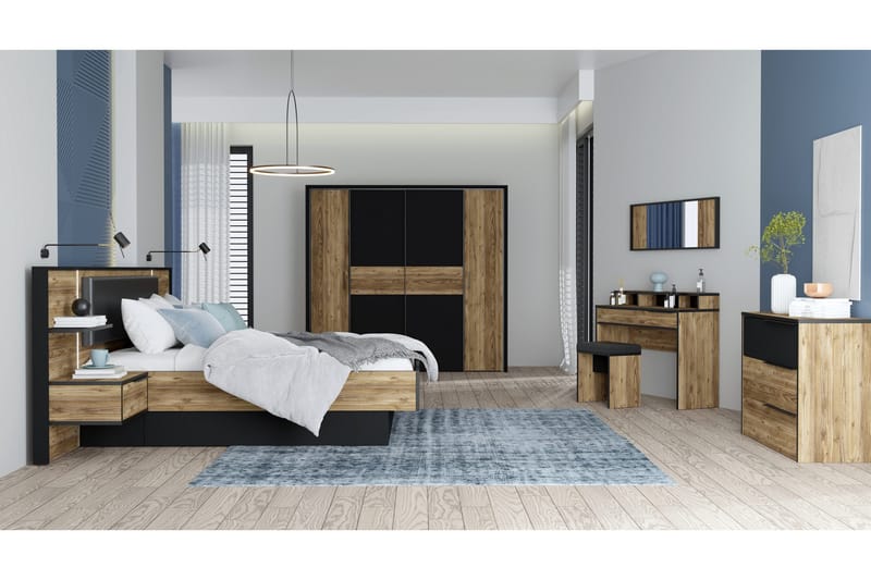 Vergina Kommode 42x100 cm - Brun/Sort - Opbevaring - Opbevaringsmøbler - Kommode