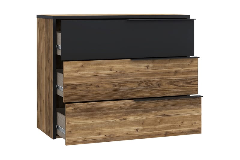 Vergina Kommode 42x100 cm - Brun/Sort - Opbevaring - Opbevaringsmøbler - Kommode