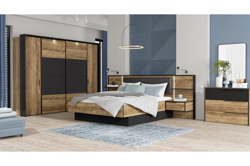 Vergina Kommode 42x100 cm - Brun/Sort - Opbevaring - Opbevaringsmøbler - Kommode