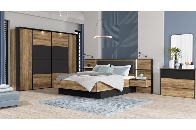 Vergina Kommode 42x100 cm - Brun/Sort - Opbevaring - Opbevaringsmøbler - Kommode