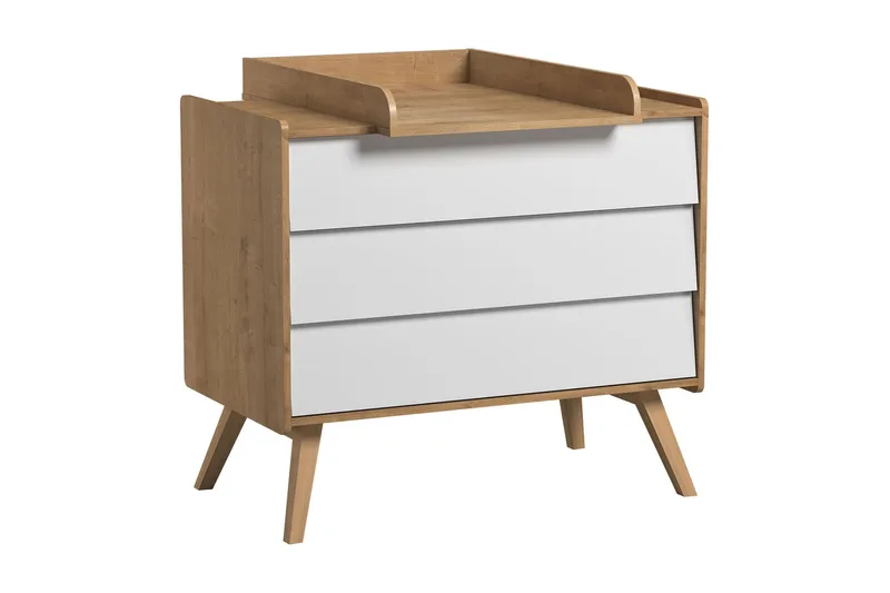 Vintage Kommode Træ/Natur/Hvid - VOX - Opbevaring - Opbevaringsmøbler - Kommode - Entrékommode