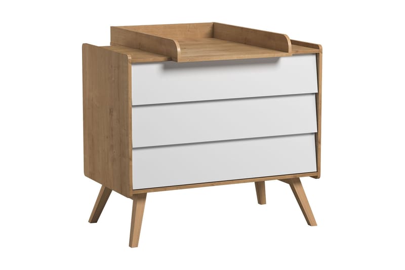 Vintage Kommode Træ/Natur/Hvid - VOX - Opbevaring - Opbevaringsmøbler - Kommode - Entrékommode
