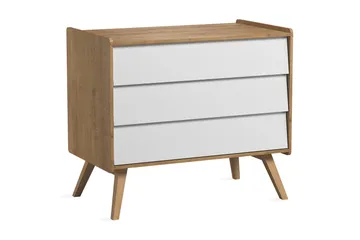 Vintage Kommode Træ/Natur/Hvid - VOX - Opbevaring - Opbevaringsmøbler - Kommode - Entrékommode