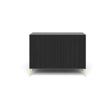 Virmani Kommode 104 cm - Sort - Opbevaring - Opbevaringsmøbler - Kommode