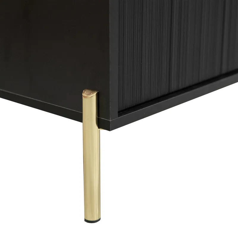 Virmani Kommode 104 cm - Sort - Opbevaring - Opbevaringsmøbler - Kommode