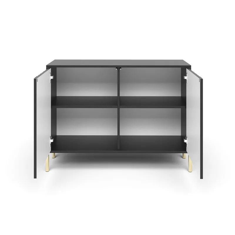 Virmani Kommode 104 cm - Sort - Opbevaring - Opbevaringsmøbler - Kommode