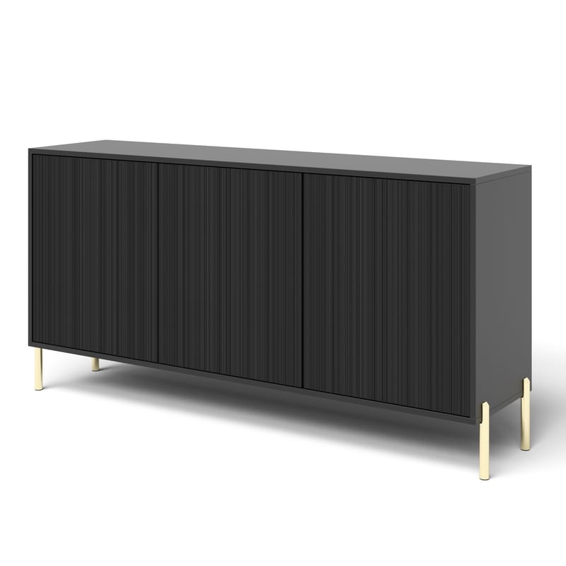 Virmani Kommode 154 cm - Sort - Opbevaring - Opbevaringsmøbler - Kommode