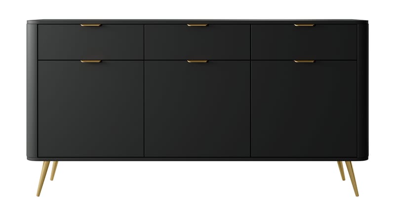 Walia Kommode 163 cm - Sort - Opbevaring - Opbevaringsmøbler - Kommode