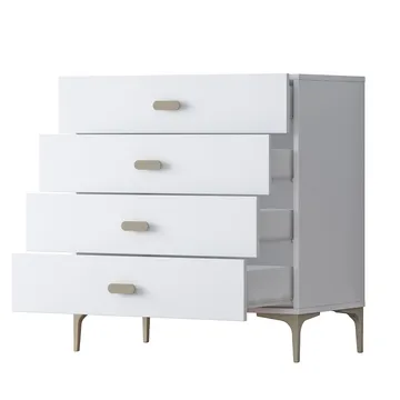 Kommode Wallxpert Cleo hylde (85,6 x 90,7 x 45 cm) hvid - Hvid - Opbevaring - Opbevaringsmøbler - Kommode