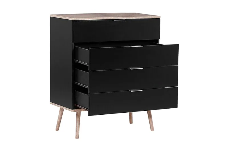 Walpi Kommode 79 cm - Sort - Opbevaring - Opbevaringsmøbler - Kommode - Entrékommode