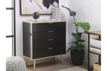Walpi Kommode 79 cm - Sort - Opbevaring - Opbevaringsmøbler - Kommode - Entrékommode