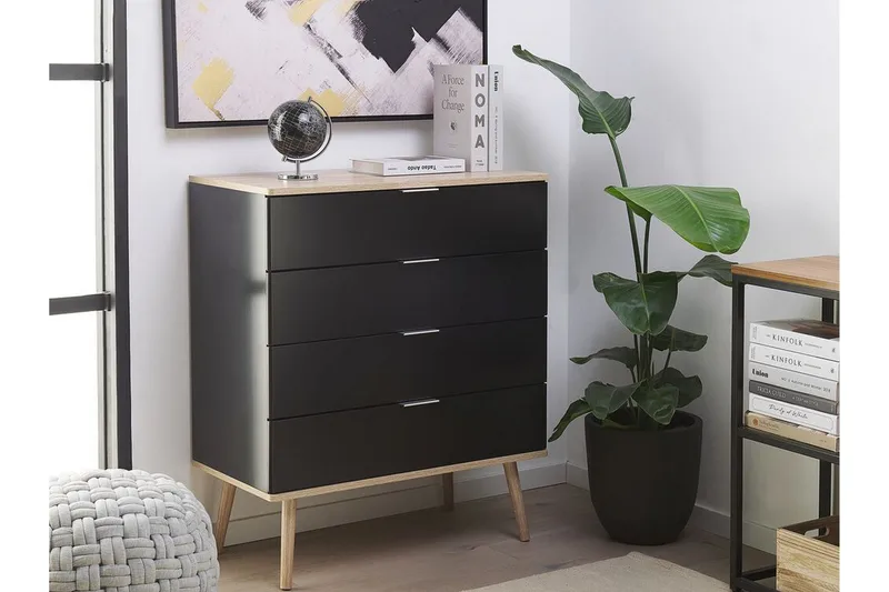 Walpi Kommode 79 cm - Sort - Opbevaring - Opbevaringsmøbler - Kommode - Entrékommode