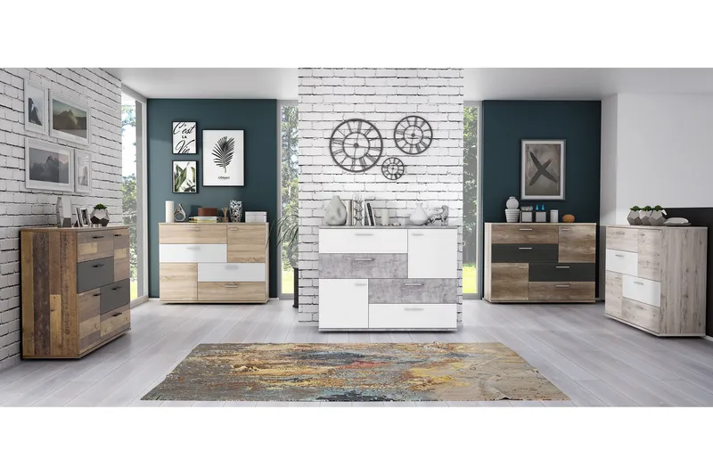 Waunifor Kommode 125 cm - Brun - Opbevaring - Opbevaringsmøbler - Kommode