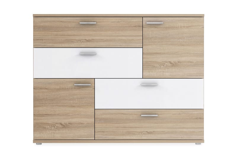Waunifor Kommode 125 cm - Brun/Hvid - Opbevaring - Opbevaringsmøbler - Kommode