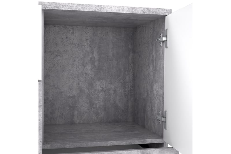 Waunifor Kommode 125 cm - Hvid/Grå - Opbevaring - Opbevaringsmøbler - Kommode