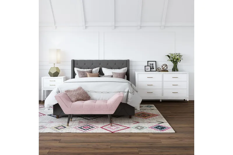 Westerleigh Kommode 144x41 cm Hvid - CosmoLiving - Opbevaring - Opbevaringsmøbler - Kommode