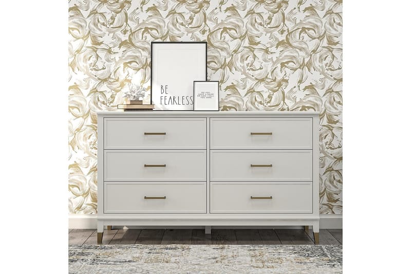 Westerleigh Kommode 144x41 cm Hvid - CosmoLiving - Opbevaring - Opbevaringsmøbler - Kommode