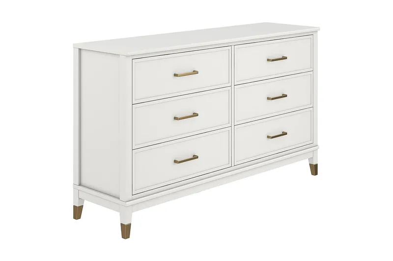 Westerleigh Kommode 144x41 cm Hvid, CosmoLiving