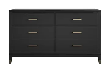 Westerleigh Kommode 144x41 cm Sort/Guld - Opbevaring - Opbevaringsmøbler - Kommode