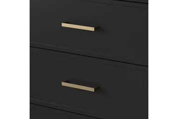 Westerleigh Kommode 144x41 cm Sort/Guld - Opbevaring - Opbevaringsmøbler - Kommode