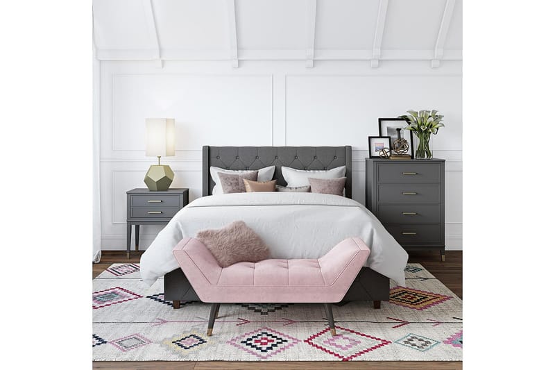 Westerleigh Kommode 76x50 cm Grafitgrå - CosmoLiving - Opbevaring - Opbevaringsmøbler - Kommode - Entrékommode