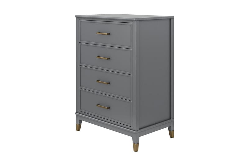 Westerleigh Kommode 76x50 cm Grafitgrå - CosmoLiving - Opbevaring - Opbevaringsmøbler - Kommode - Entrékommode