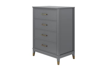 Westerleigh Kommode 76x50 cm Grafitgrå - Opbevaring - Opbevaringsmøbler - Kommode - Entrékommode