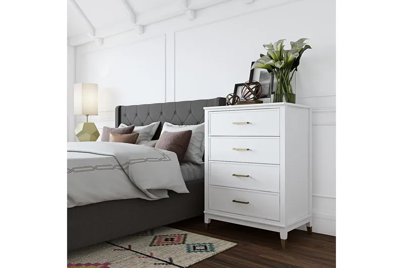 Westerleigh Kommode 76x50 cm Hvid - CosmoLiving - Opbevaring - Opbevaringsmøbler - Kommode - Entrékommode