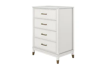 Westerleigh Kommode 76x50 cm Hvid - Opbevaring - Opbevaringsmøbler - Kommode - Entrékommode