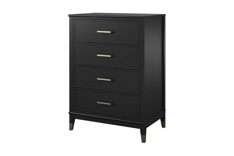 Westerleigh Kommode 76x50 cm Sort/Guld - Opbevaring - Opbevaringsmøbler - Kommode - Entrékommode