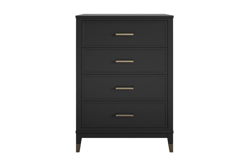 Westerleigh Kommode 76x50 cm Sort/Guld - Opbevaring - Opbevaringsmøbler - Kommode - Entrékommode