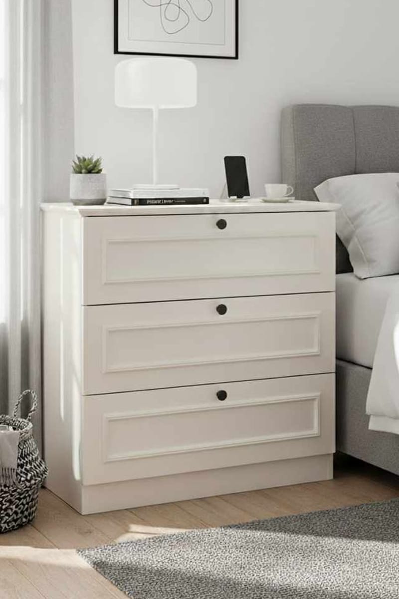 Wonthaggi kommode 78 cm - Hvid - Opbevaring - Opbevaringsmøbler - Kommode - Entrékommode