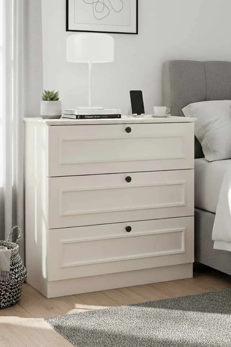 Wonthaggi kommode 78 cm - Hvid - Opbevaring - Opbevaringsmøbler - Kommode - Entrékommode