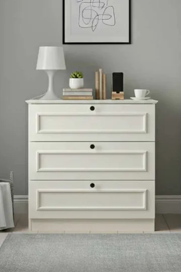 Wonthaggi kommode 78 cm - Hvid - Opbevaring - Opbevaringsmøbler - Kommode - Entrékommode