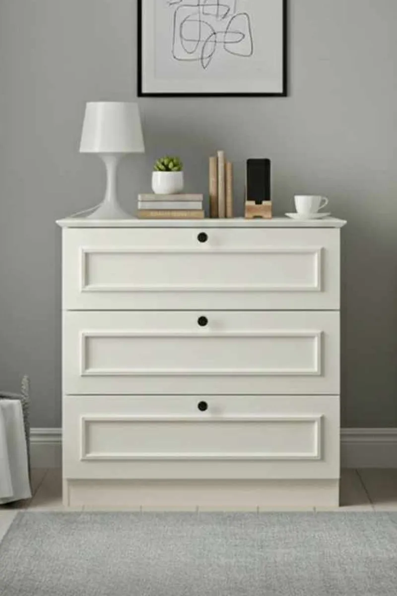 Wonthaggi kommode 78 cm - Hvid - Opbevaring - Opbevaringsmøbler - Kommode - Entrékommode