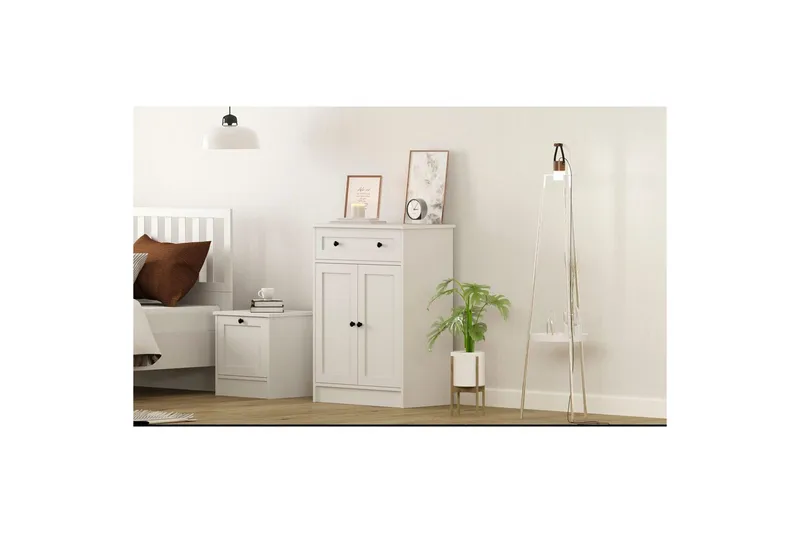 Zavira Kommode 70 cm - Mat Hvid - Opbevaring - Opbevaringsmøbler - Kommode - Entrékommode