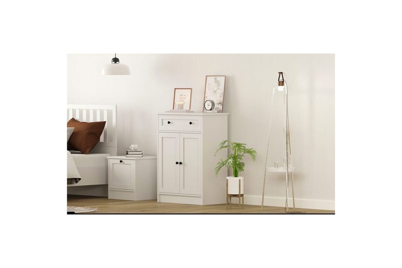 Zavira Kommode 70 cm - Mat Hvid - Opbevaring - Opbevaringsmøbler - Kommode - Entrékommode