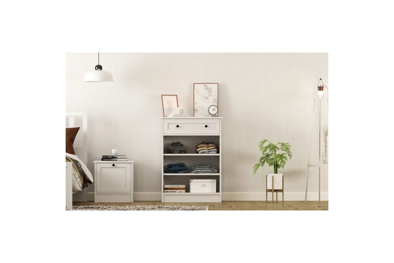 Zavira Kommode 70 cm - Mat Hvid - Opbevaring - Opbevaringsmøbler - Kommode - Entrékommode