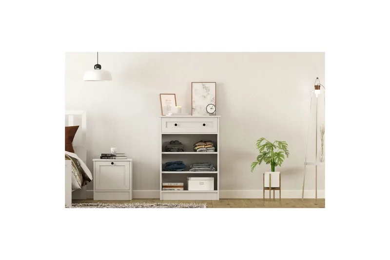 Zavira Kommode 70 cm - Mat Hvid - Opbevaring - Opbevaringsmøbler - Kommode - Entrékommode