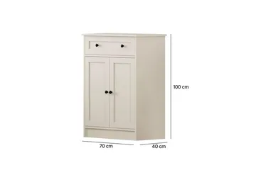 Zavira Kommode 70 cm - Mat Hvid - Opbevaring - Opbevaringsmøbler - Kommode - Entrékommode