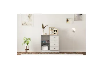 Zavira Kommode 87 cm - Mat Hvid - Opbevaring - Opbevaringsmøbler - Kommode - Entrékommode