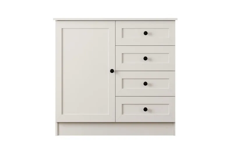 Zavira Kommode 87 cm - Mat Hvid - Opbevaring - Opbevaringsmøbler - Kommode - Entrékommode