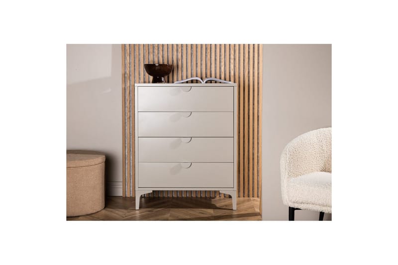 Kommode Piring - Beige, 40x78x98 - Opbevaring - Opbevaringsmøbler - Kommode